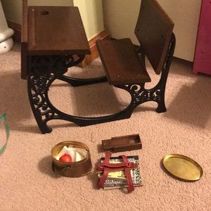American Girl wooden Samantha desk set